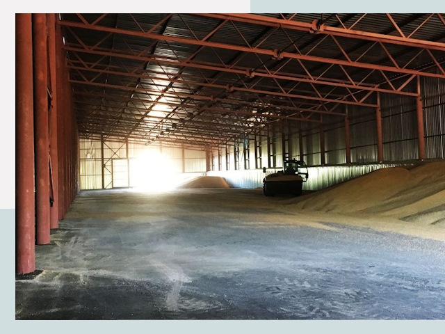 Строительство зернохранилищ в Добрянке