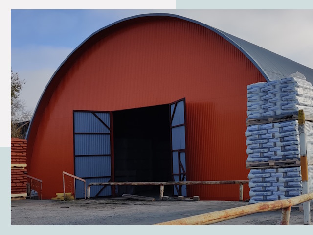 Полукруглые ангары по цене от 606 руб. в Добрянка