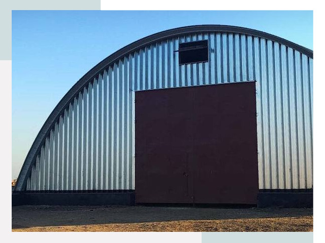 Бескаркасные ангары в Добрянке