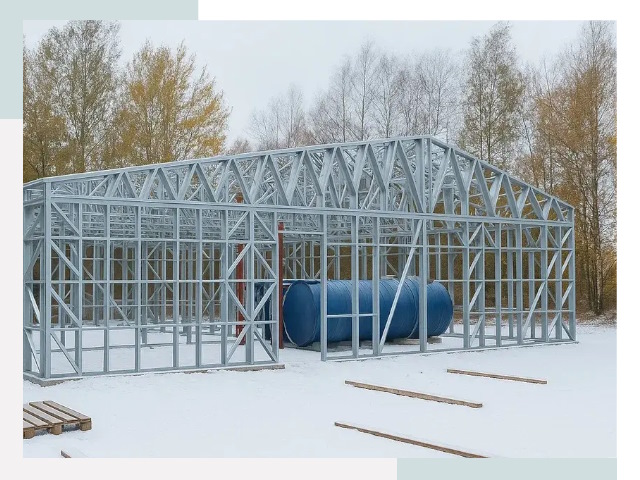 Металлические ангары в Добрянке