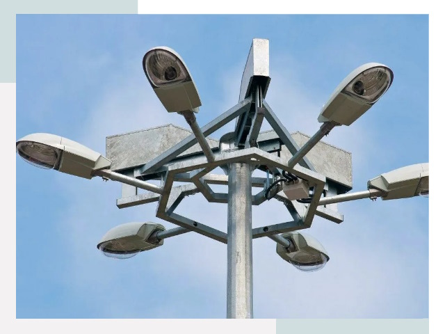 Монтаж осветительных мачт в Добрянке