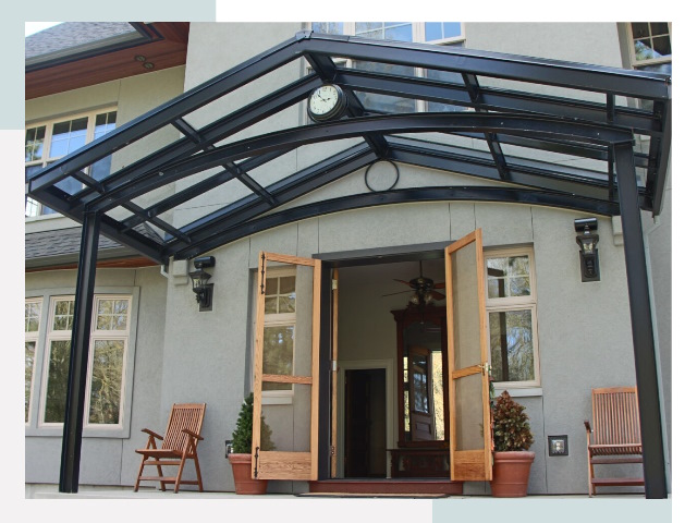 Козырьки металлические в Добрянке