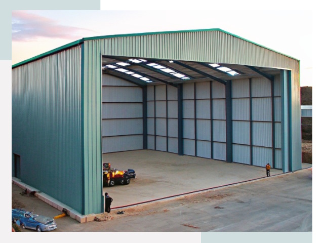 Строительство ангаров в Добрянке