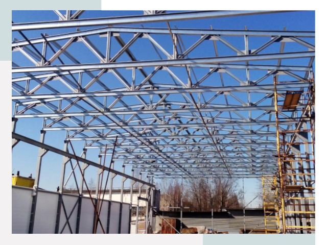 Металлокаркасы для складов в Добрянке